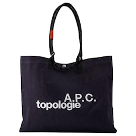 Apc-Sac Shopper Topologie - A.P.C. - Coton - Noir-Noir