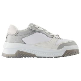 Baskets Odissea - Versace - Cuir - Gris/Noir Gris