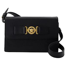 Versace-Clutch Medusa Biggie - Versace - Couro - Preto-Preto