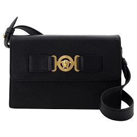 Pochette Medusa Biggie - Versace - Cuir - Noir Noir