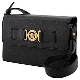 Versace-Clutch Medusa Biggie - Versace - Couro - Preto-Preto