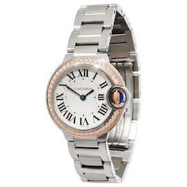 Cartier-Cartier Ballon Bleu WE902079 Women's Watch in 18kt Stainless Steel/Rose Gold-Silvery,Metallic