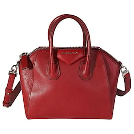Givenchy-Minibolso Antigona de piel de cabra roja de Givenchy-Roja