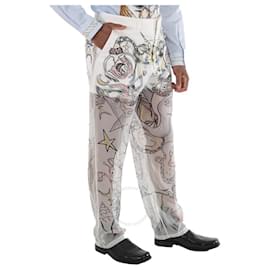 Burberry-Pantalons homme-Blanc,Multicolore