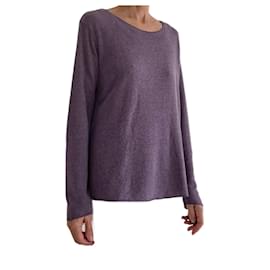 Autre Marque-Long-sleeved heather purple T-shirt size 38-40-Purple
