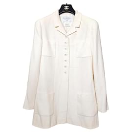 Chanel-Chanel suit with skirt-Eggshell