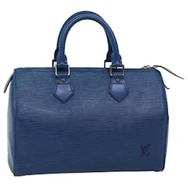 Louis Vuitton-Bolso de mano LOUIS VUITTON Epi Speedy 25 Azul Toledo M43015 Autenticación LV 71629-Otro