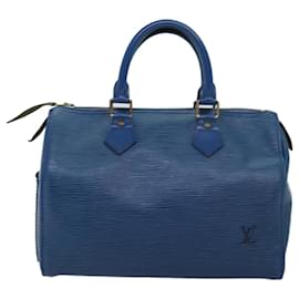 Louis Vuitton-LOUIS VUITTON Epi Speedy 25 Sac à main Toledo Bleu M43015 Auth LV 71629-Autre