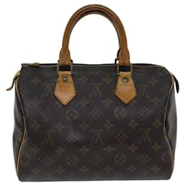Louis Vuitton-Bolsa de mão LOUIS VUITTON Monogram Speedy 25 M41528 Autenticação de LV 72556-Monograma