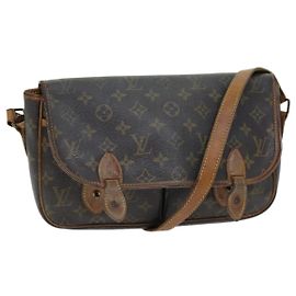 LOUIS VUITTON Monogram Gibeciere MM Shoulder Bag M42247 LV Auth bs14038 Monogram
