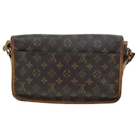 Louis Vuitton-Bolso de hombro LOUIS VUITTON con monograma Gibeciere MM M42247 LV Auth bs14038-Monograma