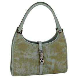 Gucci-GUCCI Jackie Shoulder Bag Nylon Green 002 1068 Auth 73149-Green
