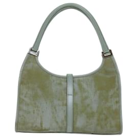 Gucci-Bolsa de ombro GUCCI Jackie Nylon Verde 002 1068 Autenticação 73149-Verde