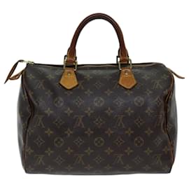 Louis Vuitton-Bolso de mano LOUIS VUITTON Monogram Speedy 30 M41526 LV Auth 71755-Monograma