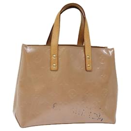 Louis Vuitton-Bolso de mano LOUIS VUITTON Monogram Vernis Reade PM Noisette M91334 LV Auth ep4147-Otro