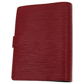 Louis Vuitton-LOUIS VUITTON Epi Agenda PM Day Planner Cover Rojo R20057 LV Auth 71955-Roja