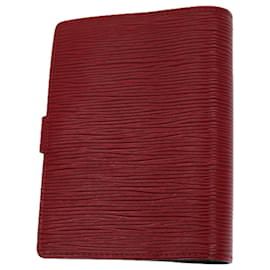 Louis Vuitton-LOUIS VUITTON Epi Agenda PM Day Planner Couverture Rouge R20057 LV Auth 71955-Rouge