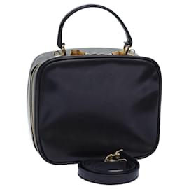 Gucci-GUCCI Handtasche Lackleder 2way Schwarz 000 3270 0323 Auth 72127-Schwarz