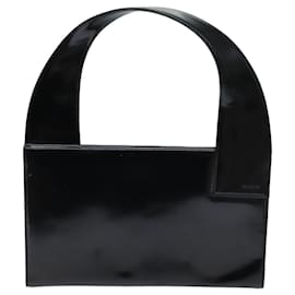 Gucci-Sac à main GUCCI Émail Noir 001 3135 Auth ep4107-Noir