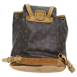 Louis Vuitton-Mochila LOUIS VUITTON con monograma Montsouris MM M51136 Autenticación LV 72200-Monograma