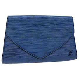 Louis Vuitton-LOUIS VUITTON Pochette Epi Art Déco Bleu M52635 Auth LV 71950-Bleu