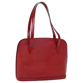 Louis Vuitton-LOUIS VUITTON Epi Lussac Shoulder Bag Red M52287 LV Auth 72994-Red