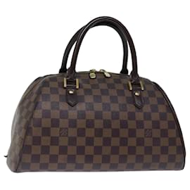 Louis Vuitton-Bolsa de mão LOUIS VUITTON Damier Ebene Rivera MM N41434 Autenticação de LV bs14013-Outro
