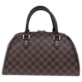 Louis Vuitton-Bolsa de mão LOUIS VUITTON Damier Ebene Rivera MM N41434 Autenticação de LV bs14013-Outro