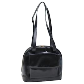 Gucci-Bolsa de ombro GUCCI couro envernizado preto 001 090 1649 Auth 73156-Preto