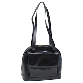 Gucci-GUCCI Shoulder Bag Patent leather Black 001 090 1649 Auth 73156-Black