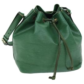 Louis Vuitton-LOUIS VUITTON Epi Petit Noe Shoulder Bag Green M44104 LV Auth 72193-Green