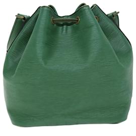 Louis Vuitton-Bolso de hombro LOUIS VUITTON Epi Petit Noe Verde M44104 LV Auth 72193-Verde