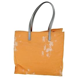 Prada-PRADA Tote Bag Canvas Orange Auth 73103-Orange
