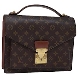 Louis Vuitton-LOUIS VUITTON Monogramm Monceau 28 Handtasche 2-Wege M51185 LV Auth 72798-Monogramm