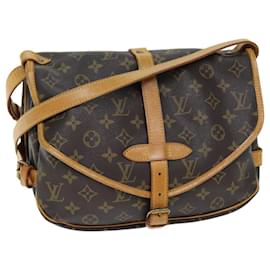 Louis Vuitton-LOUIS VUITTON Monogram Saumur 30 Shoulder Bag M42256 LV Auth 70705-Monogram