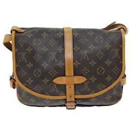 Louis Vuitton-Bolso de hombro Saumur 30 con monograma de LOUIS VUITTON M42256 LV Auth 70705-Monograma