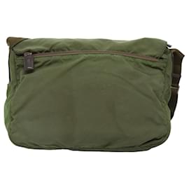 Prada-PRADA Shoulder Bag Nylon Khaki Auth 73457-Khaki