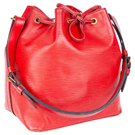 Louis Vuitton-Louis Vuitton Red Sac Noe Petit Epi Leather-Red