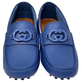 Gucci-Loafer Slipper-Blau