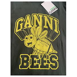 Ganni-Tops-Grey,Yellow