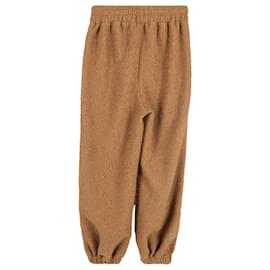 Autre Marque-Frankie Shop Pantalon de survêtement pelucheux en polyester marron-Marron