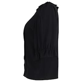 Isabel Marant-Chemise plissée Isabel Marant en coton noir-Noir