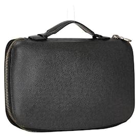 Louis Vuitton-Louis Vuitton Taiga Leather Organizer Atoll Long Wallet M30652-Black