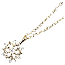 & Other Stories-LuxUness 10Collier pendentif Lumière en or et diamants Collier en métal en excellent état-Doré
