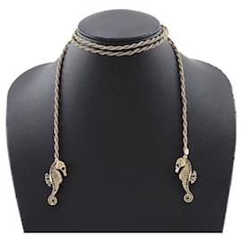 Dior-Dior Seahorse Lariat Necklace Metal Necklace in Good condition-Other