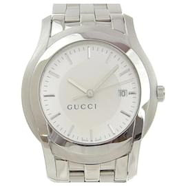 Gucci-Montre bracelet Gucci Quartz 5500XL Quartz en métal 5500XL en bon état-Autre