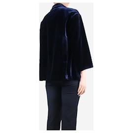 Autre Marque-Blue velvet jacket - size UK 12-Blue