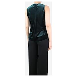 Autre Marque-Green velvet sleeveless top - size UK 8-Green