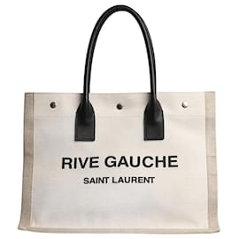 Saint Laurent-Bolso shopper pequeño neutro Rive Gauche-Otro