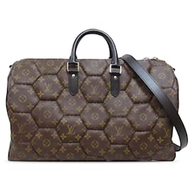 Louis Vuitton-Louis Vuitton Brown Monogram Hexagone Keepall Bandouliere 45-Other